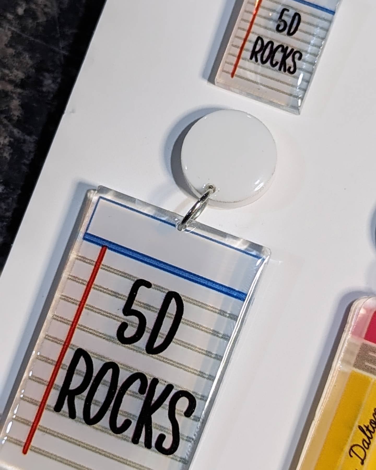 Teacher Personalised Paper + Pencil Earring Set