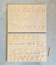 Load image into Gallery viewer, Wooden Alphabet Tracing Board