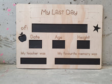 Load image into Gallery viewer, First Day of School Sign Reversible