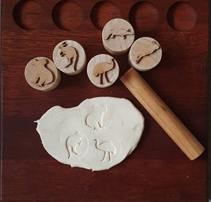 Wooden Playdough Stampers