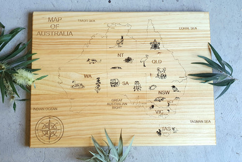 Australian Map Tracing Board