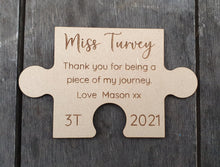 Load image into Gallery viewer, Teacher Gifts - Personalised Puzzle Journey Magnet