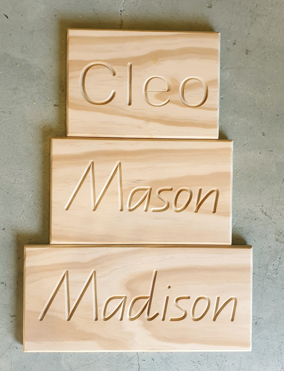 Wooden Name Tracing Boards